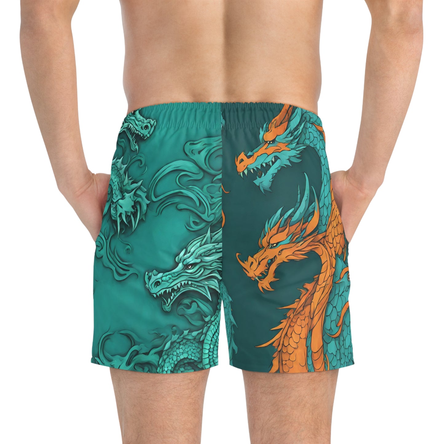 Men's "Unleash the Dragon" Swim Trunks