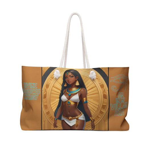 Tan "Divine Goddess Energy" Weekender Bag