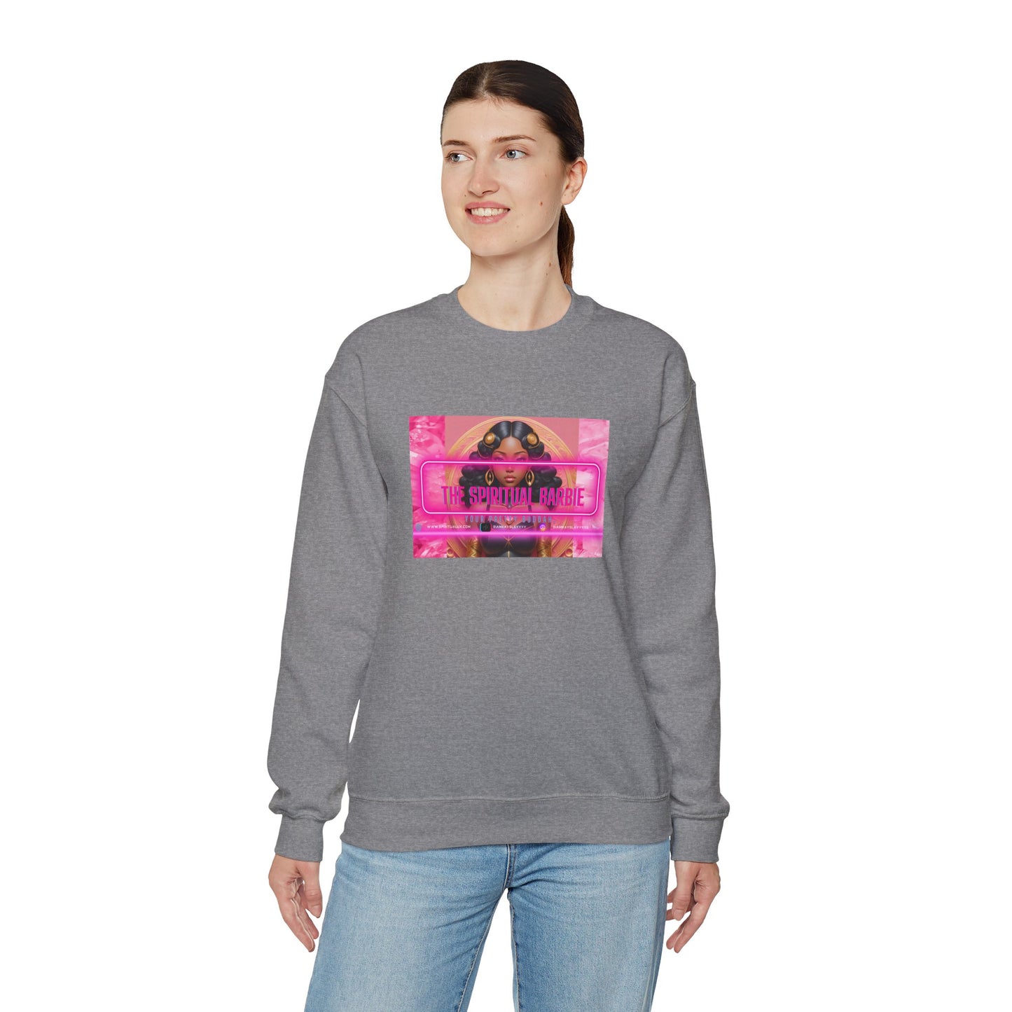 "Spiritual Barbie" Heavy Blend™ Crewneck Sweatshirt