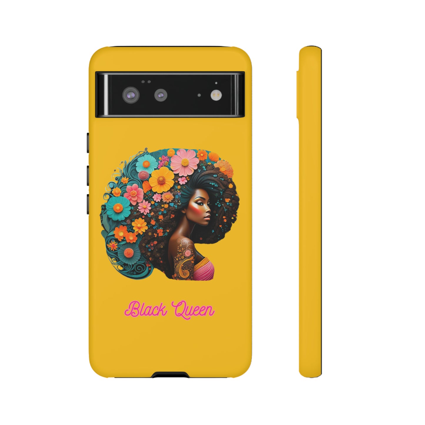 "Black Queen" Tough Case -Yellow