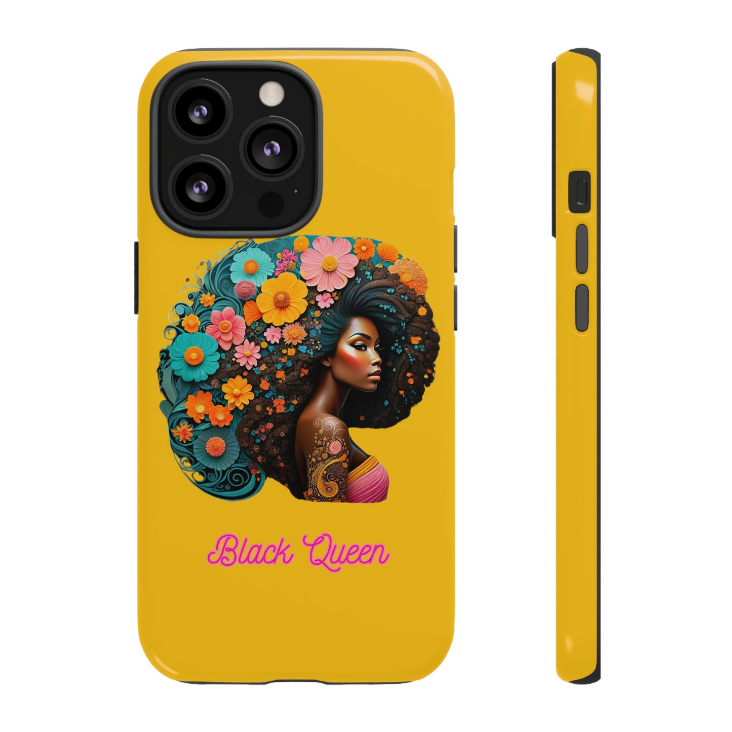 "Black Queen" Tough Case -Yellow