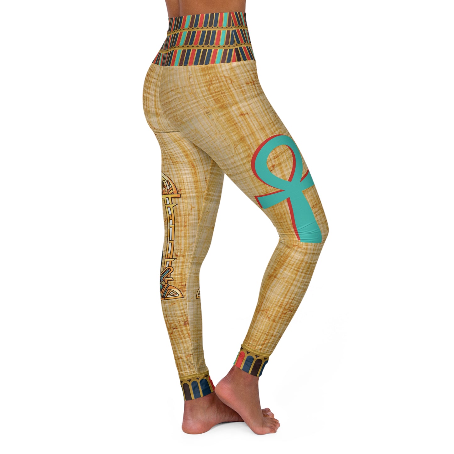 Goddess Bastet High Waisted Yoga Leggings (AOP)