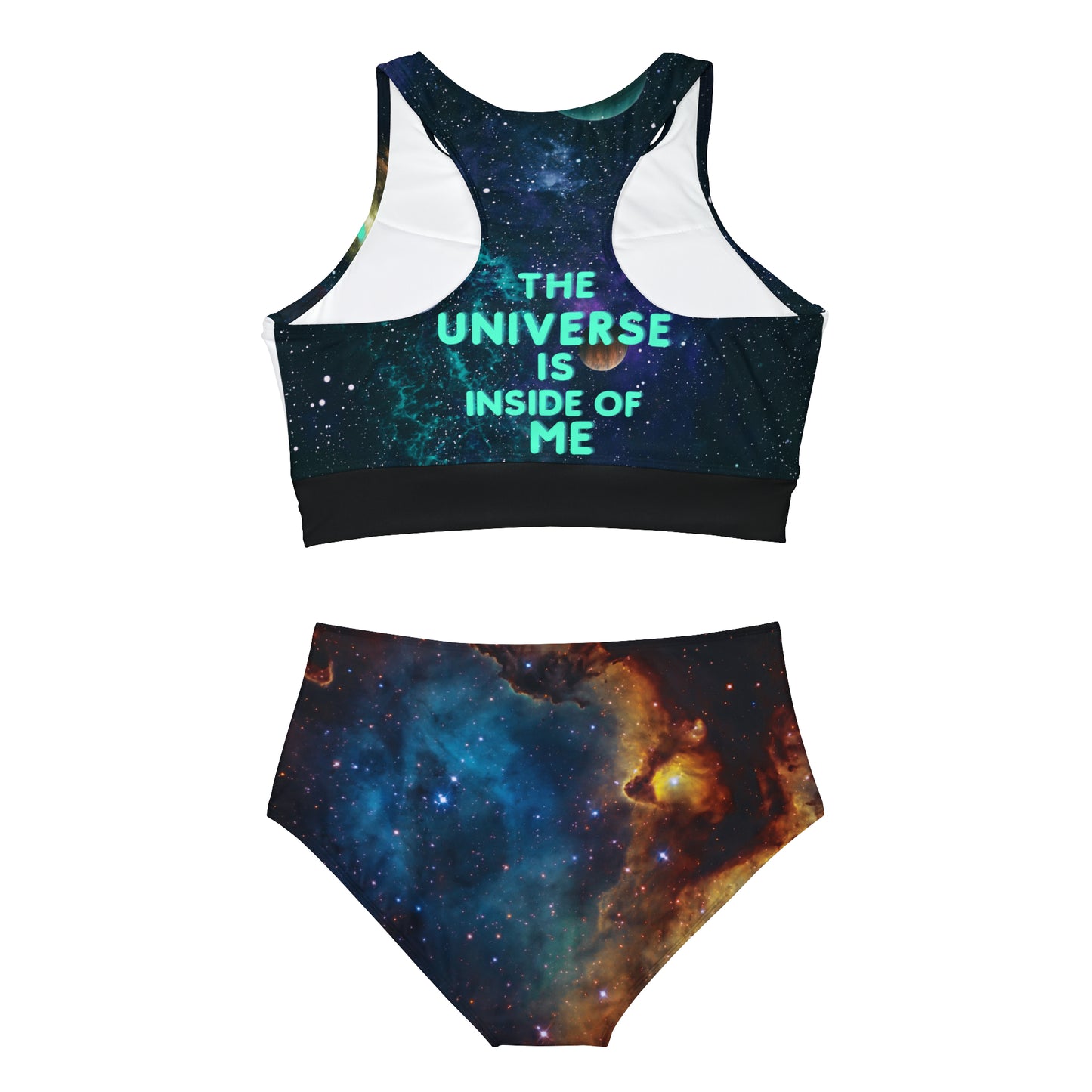 "The Universe is Inside me" Sporty Bikini Set
