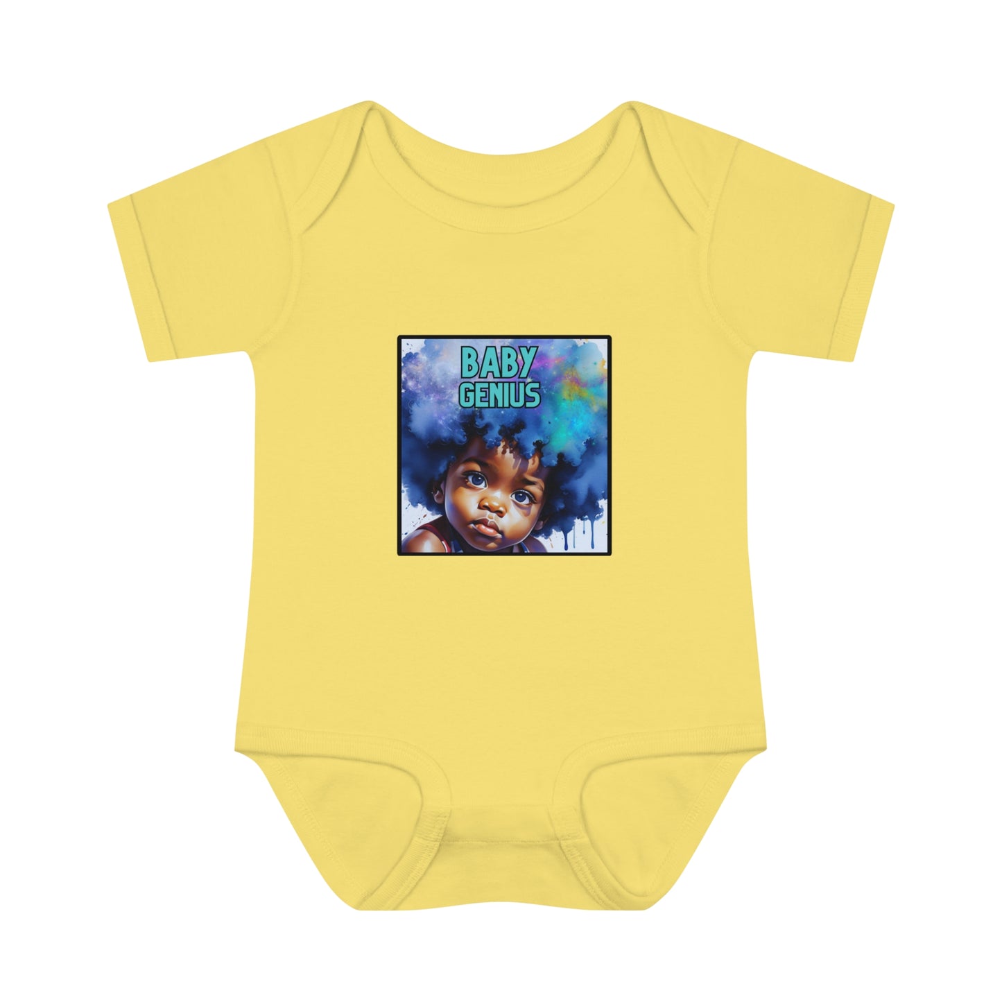 Infant "Baby Genius"- Spaced out-  Baby Rib Bodysuit