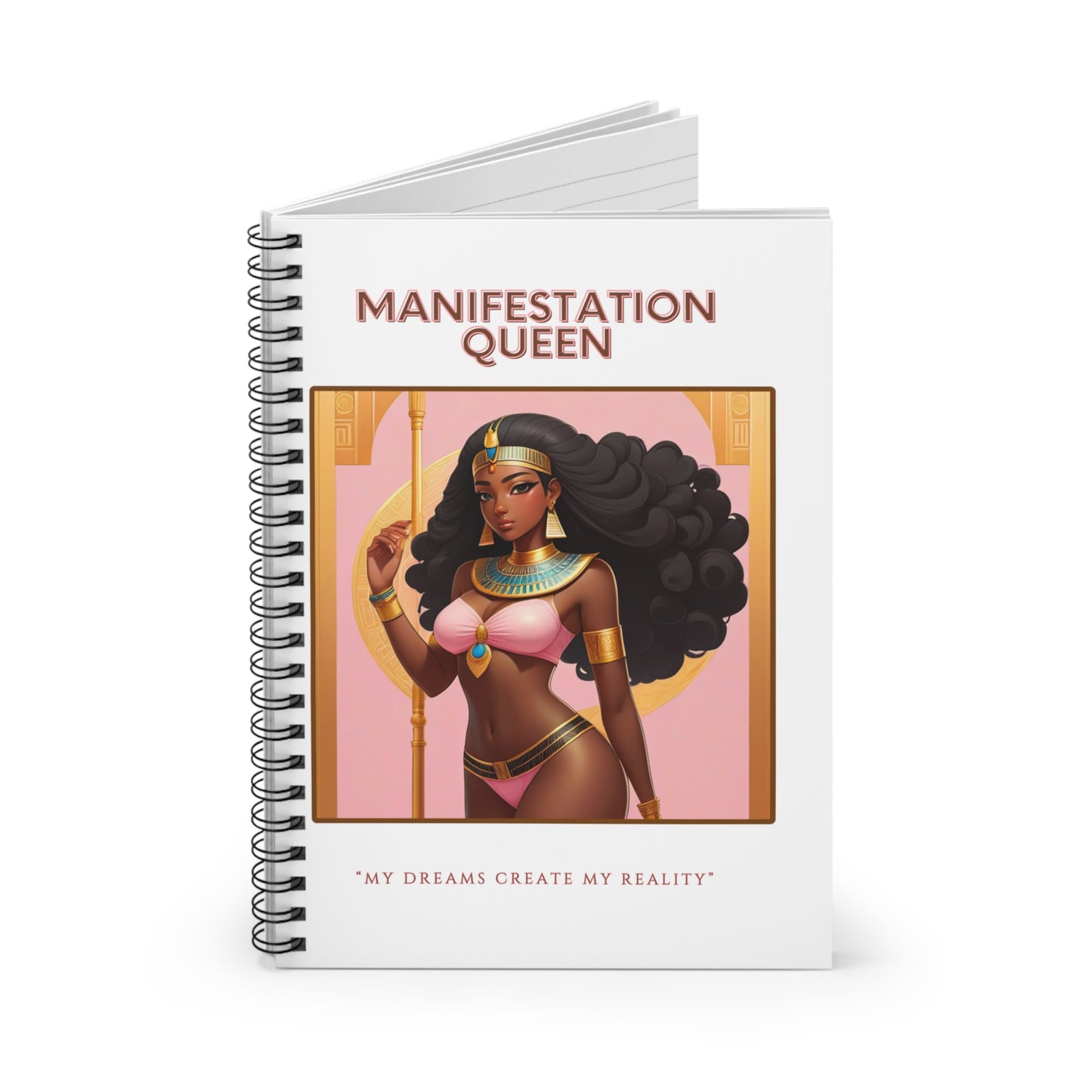 "Manifestation Queen" Spiral Notebook - Ruled Line