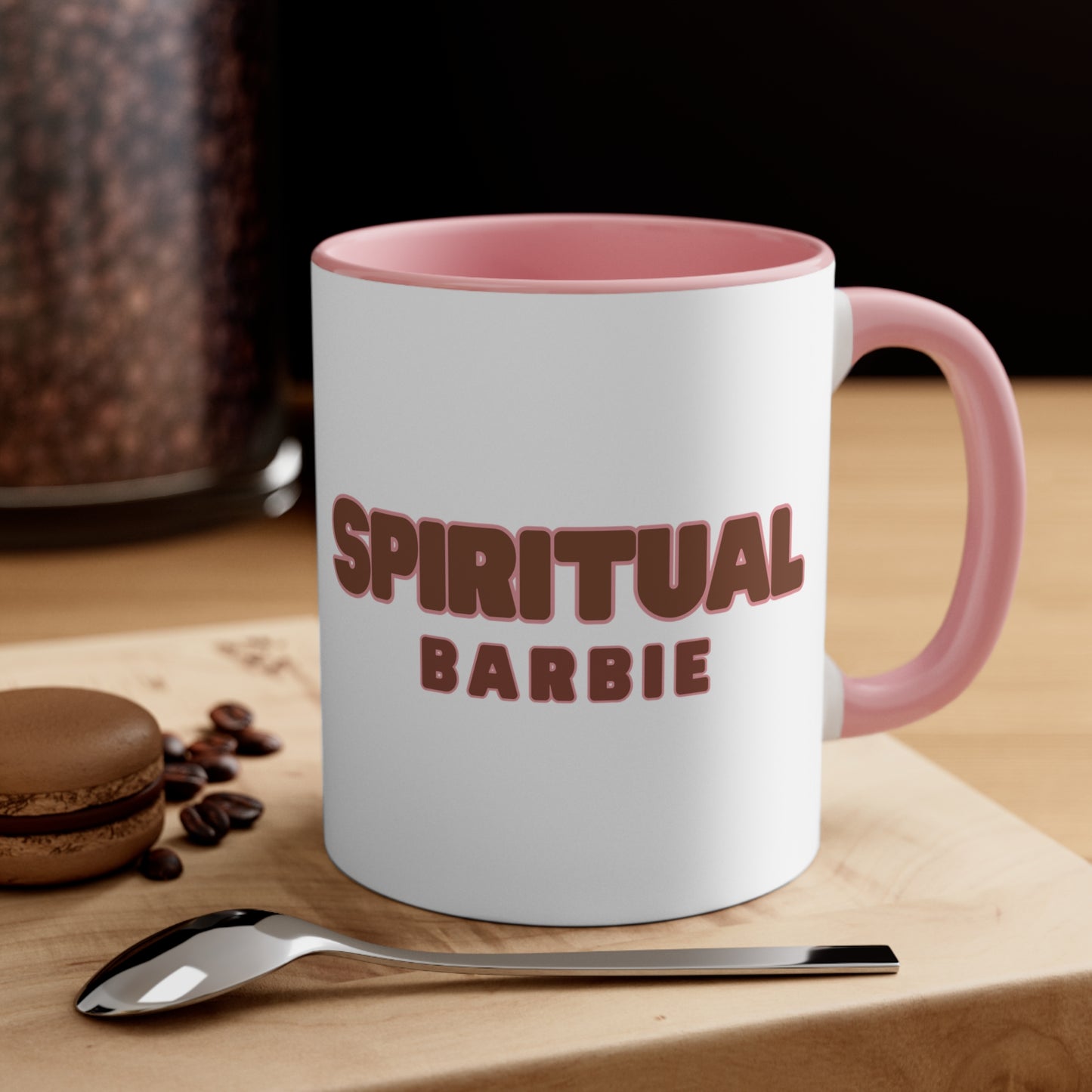 Pink Spiritual Barbie Accent Coffee Mug, 11oz