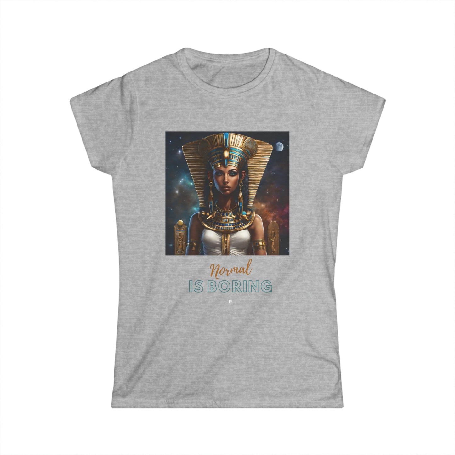 Women's "Normal is Boring" Egyptian Softstyle Tee