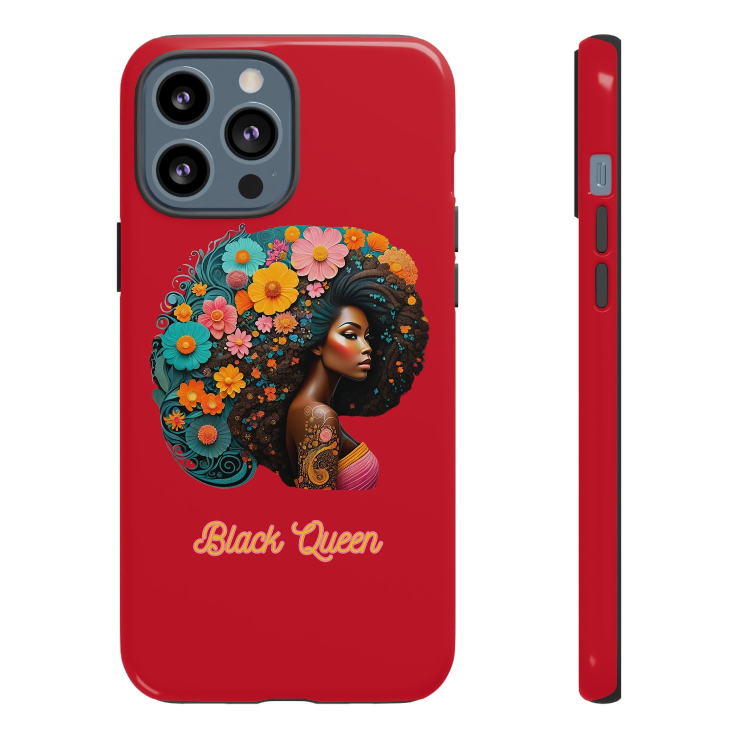 "Black Queen" Tough Case- Red