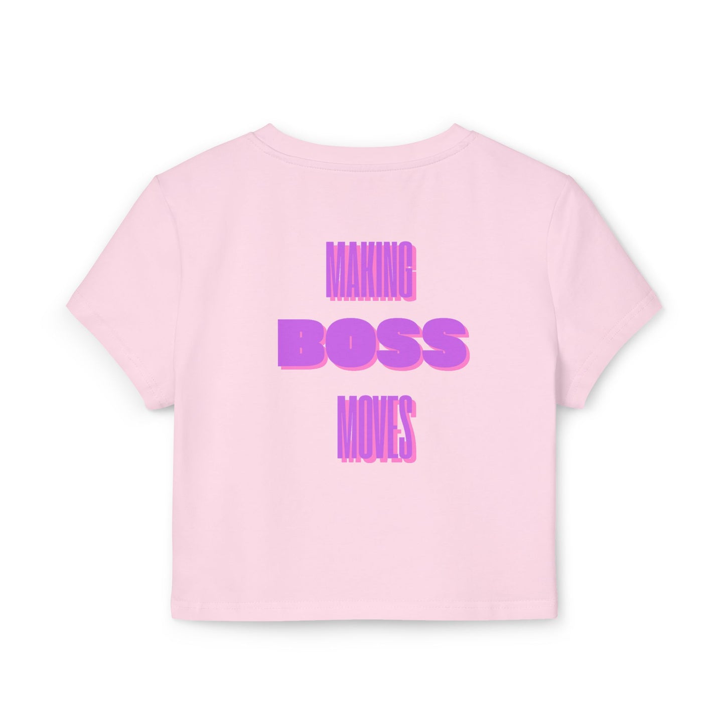 Women's Boss Lady Baby Tee (Purple)