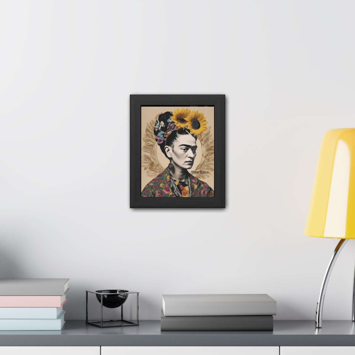 Frida Kahlo Sepia Framed Posters