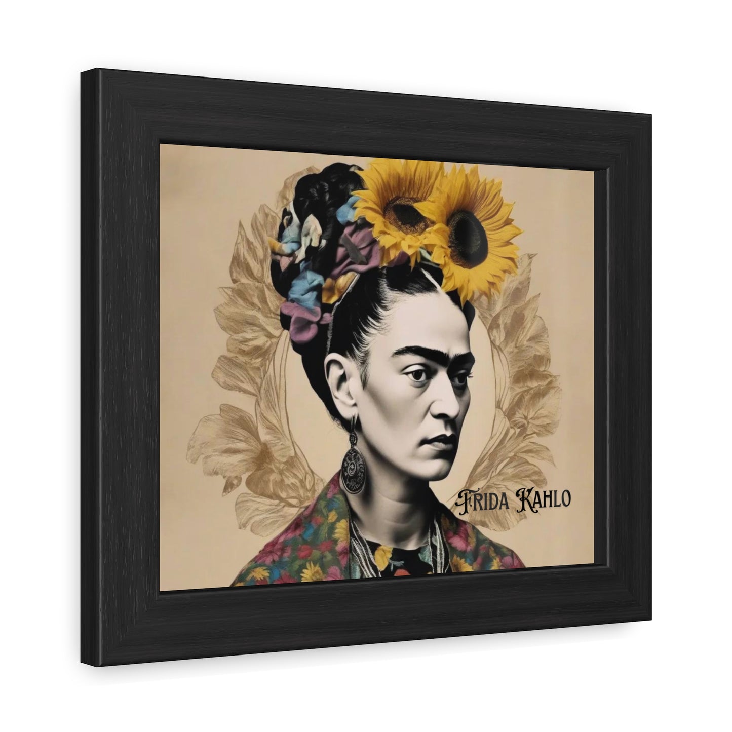 Frida Kahlo Sepia Framed Posters