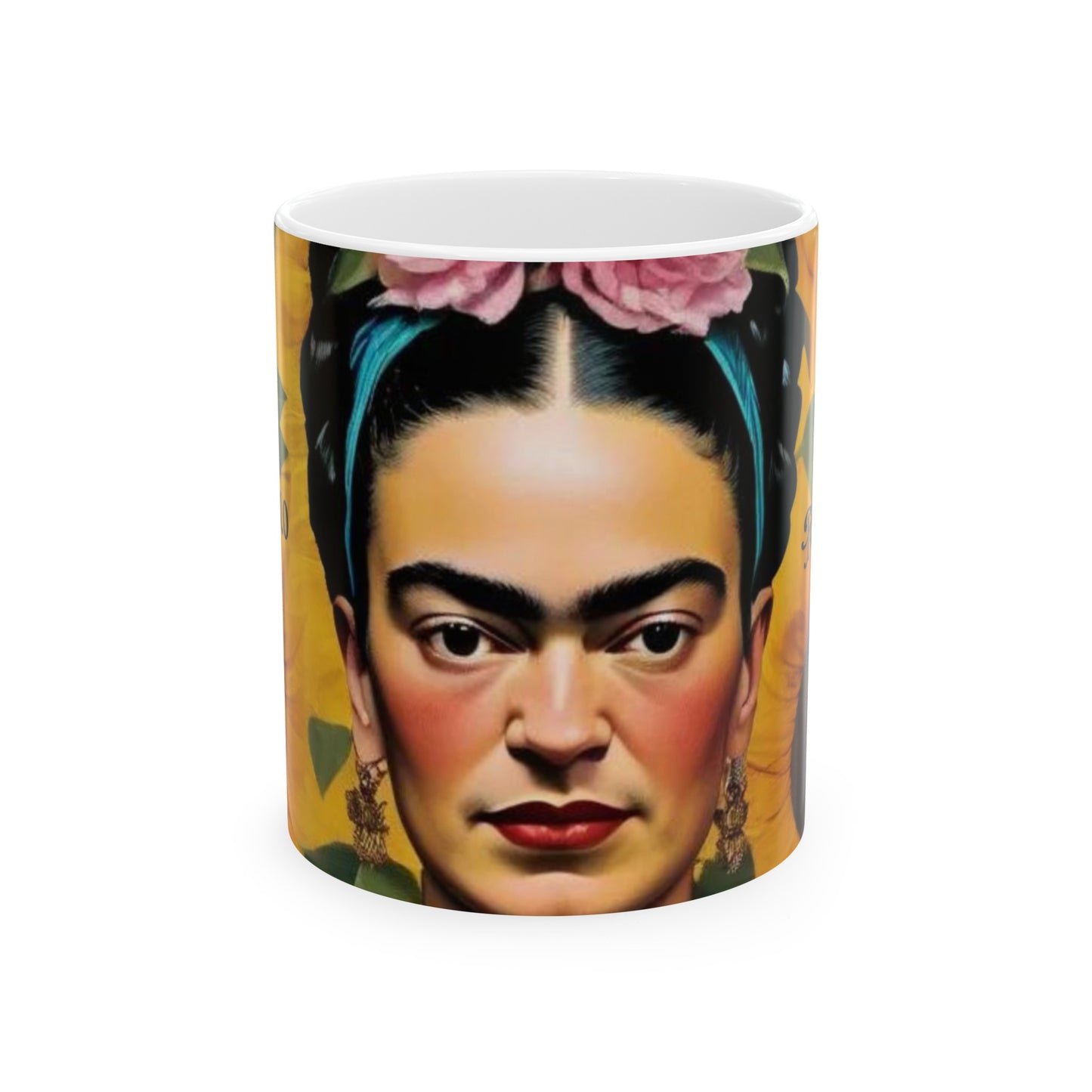 Frida kahlo Ceramic Mug, (11oz, 15oz)