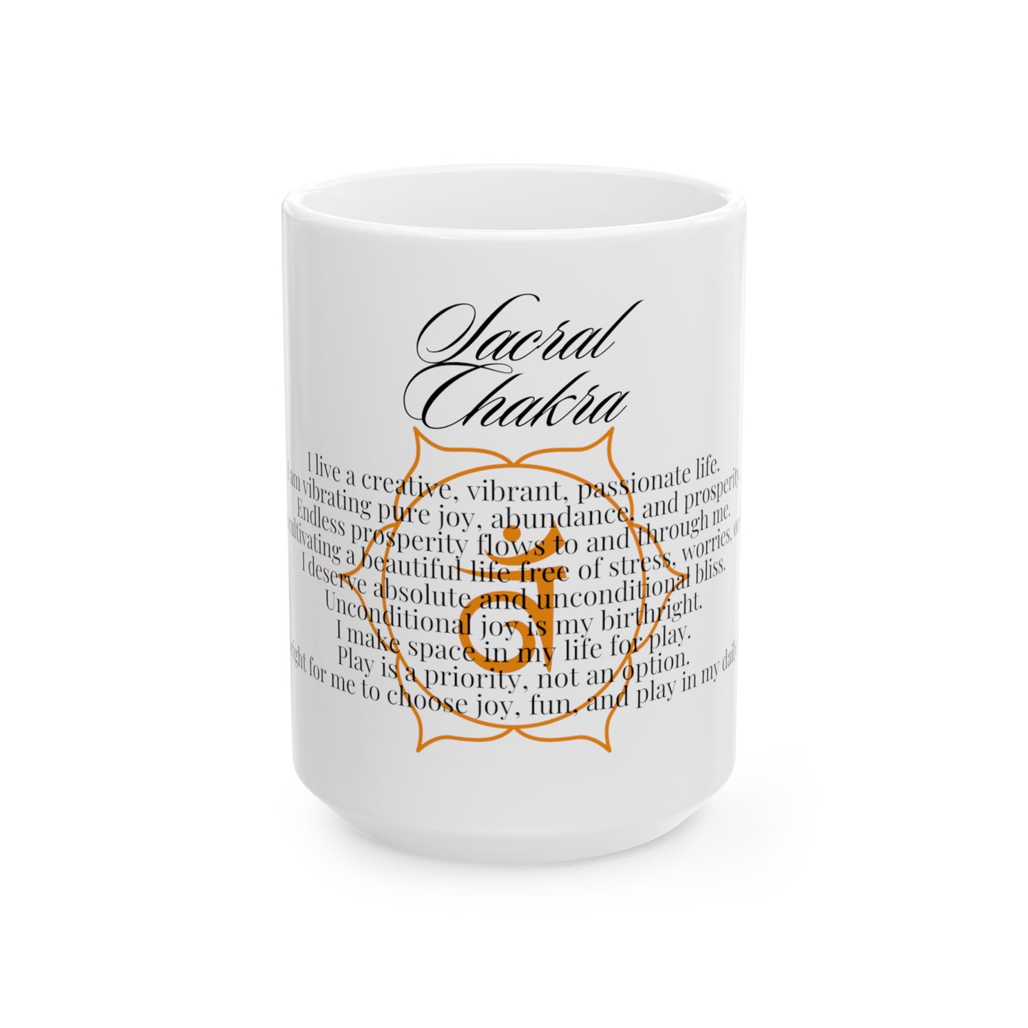 Sacral Chakra Ceramic Mug, (11oz, 15oz)