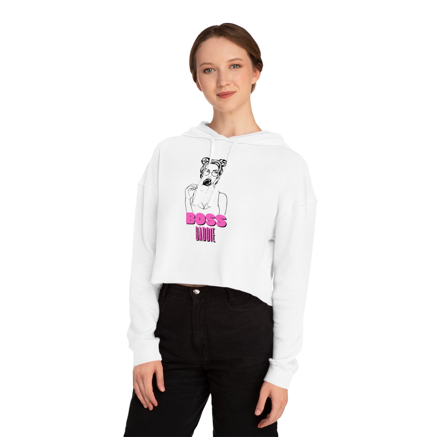 Women’s Boss Babe Cropped Hooded Sweatshirt