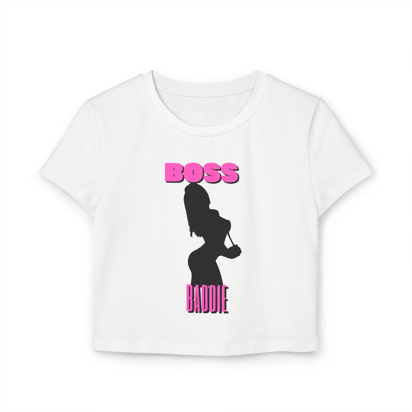 Women's Boss Baddie Sexy Silhouette Baby Tee