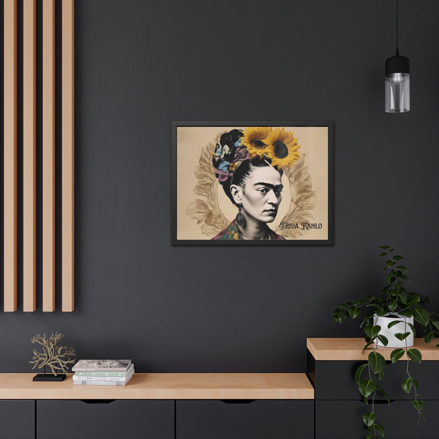 Frida Kahlo Sepia Framed Posters