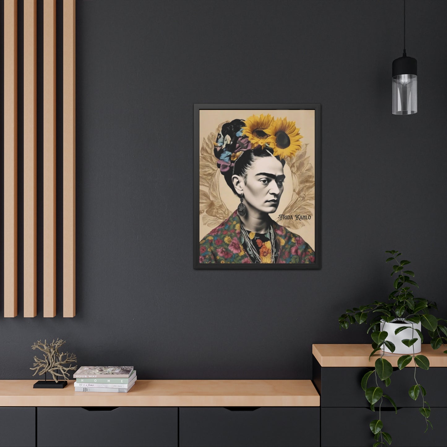 Frida Kahlo Sepia Framed Posters