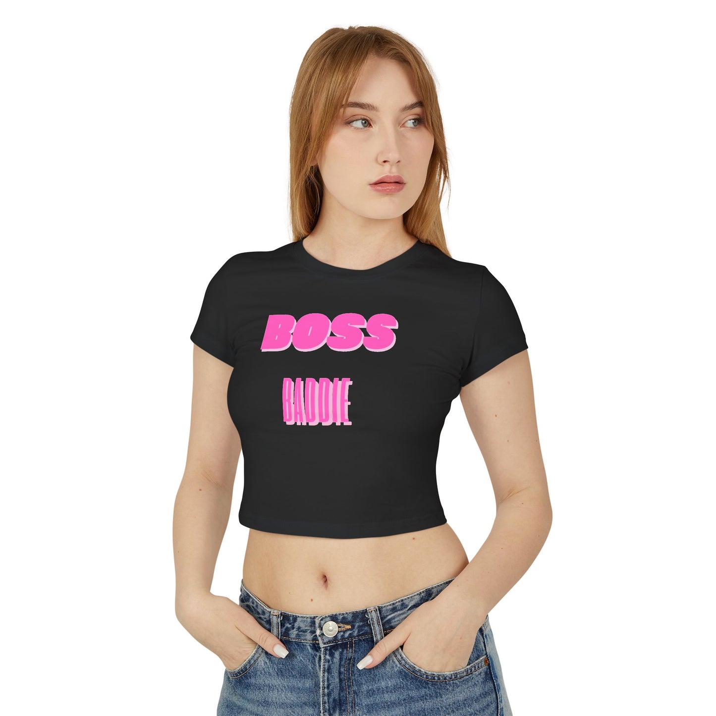 Women's "Boss Baddie" Baby Tee