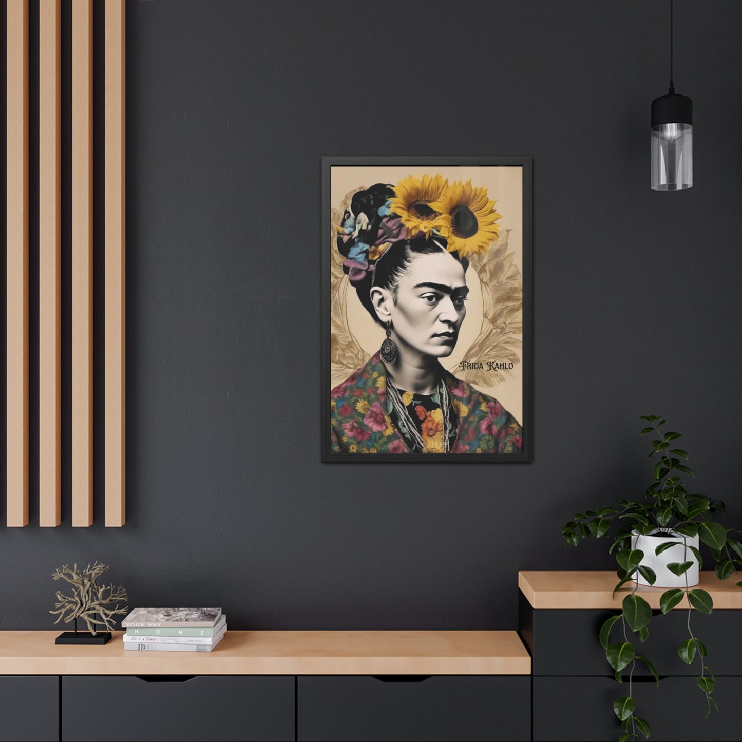 Frida Kahlo Sepia Framed Posters