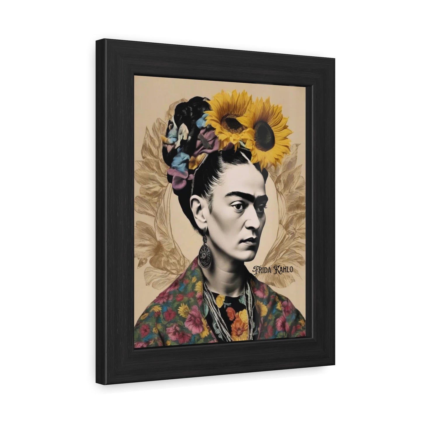 Frida Kahlo Sepia Framed Posters