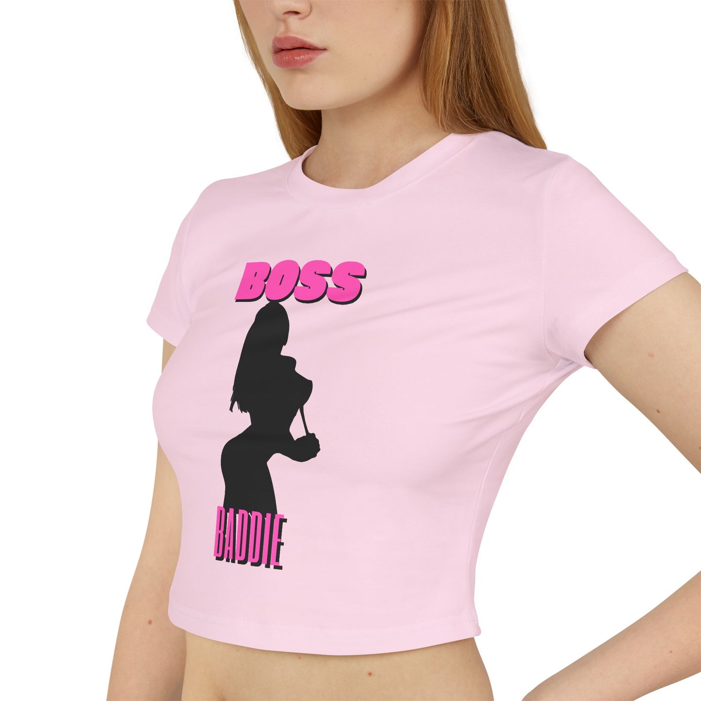 Women's Boss Baddie Sexy Silhouette Baby Tee