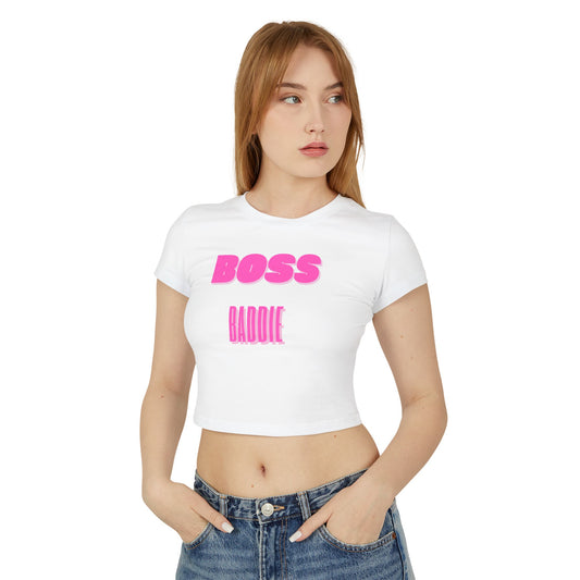 Women's "Boss Baddie" Baby Tee