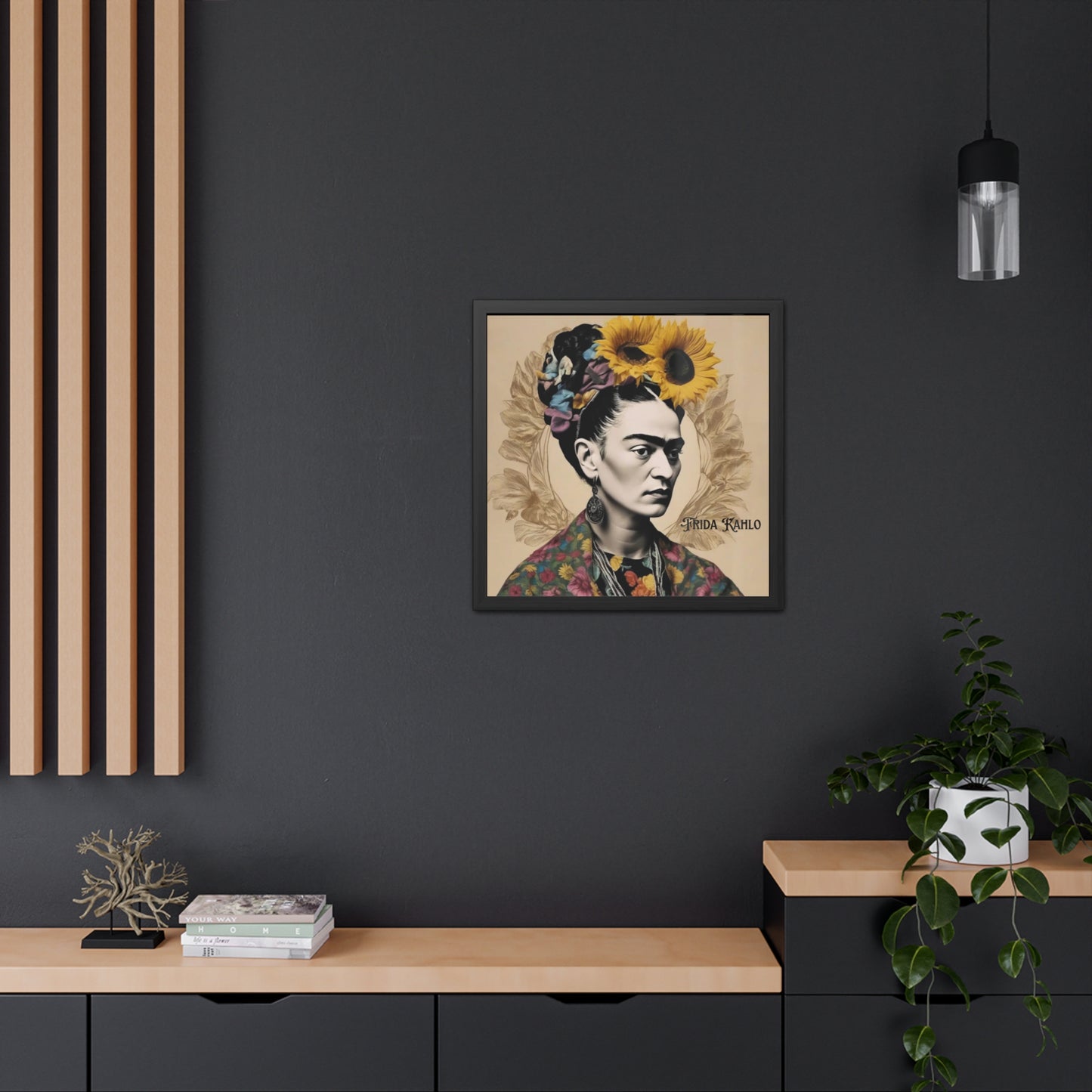 Frida Kahlo Sepia Framed Posters