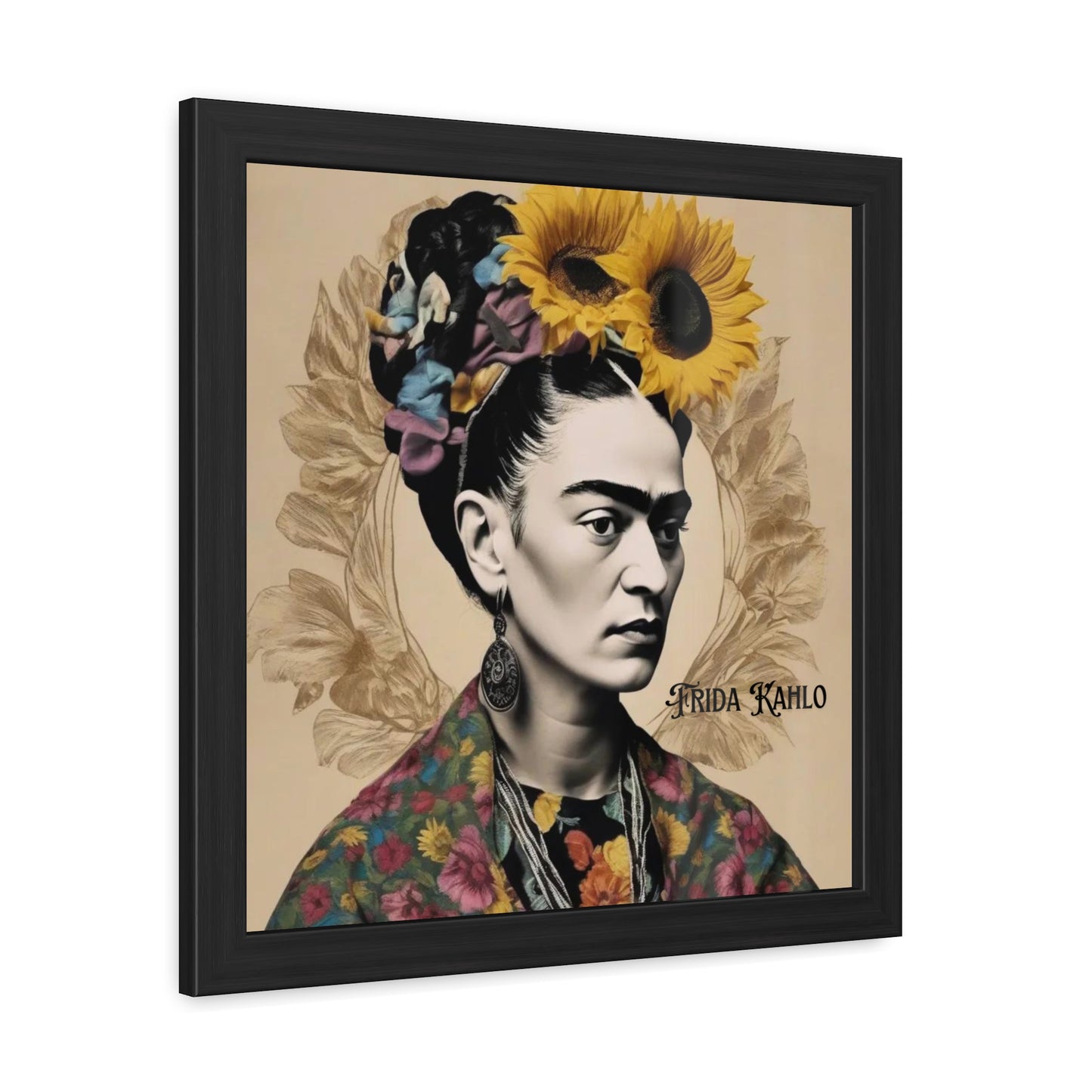 Frida Kahlo Sepia Framed Posters