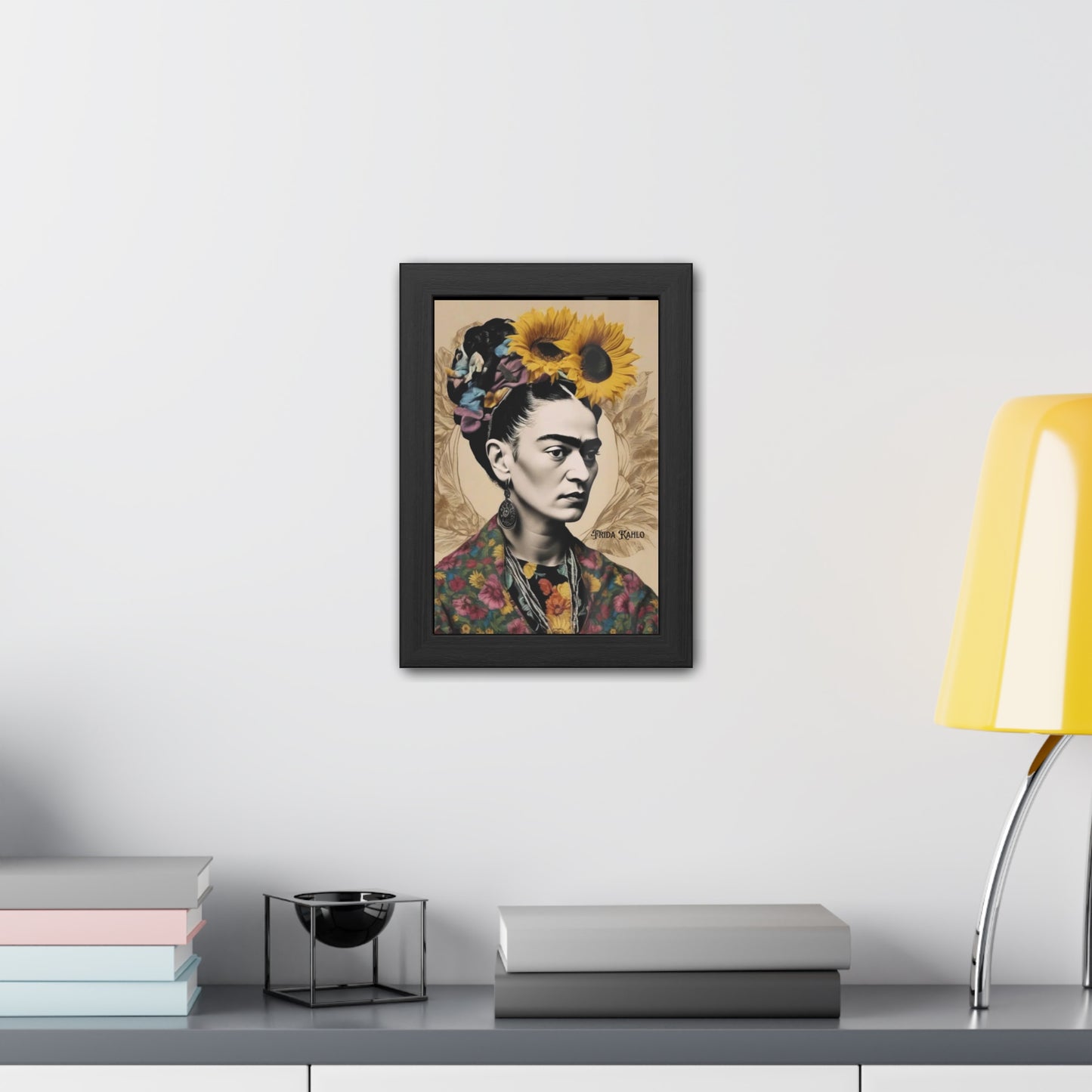 Frida Kahlo Sepia Framed Posters