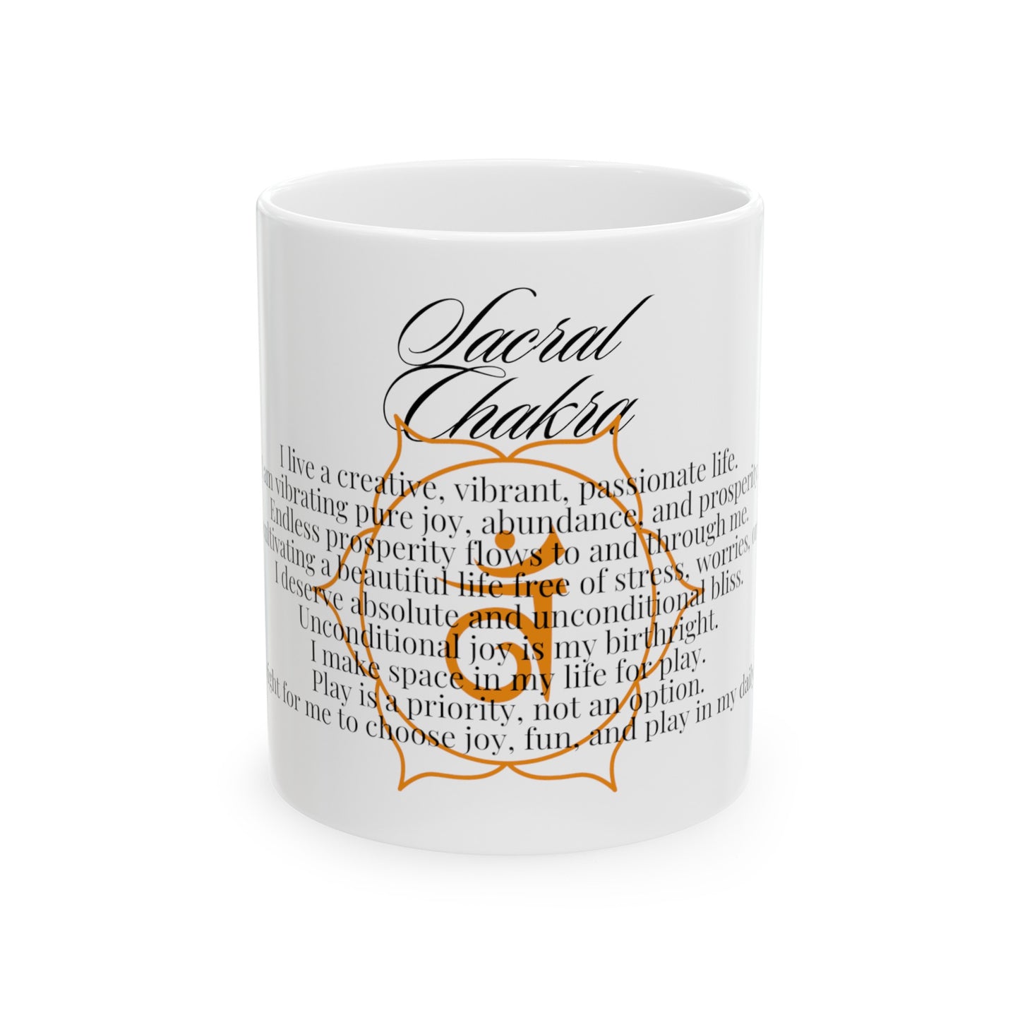 Sacral Chakra Ceramic Mug, (11oz, 15oz)