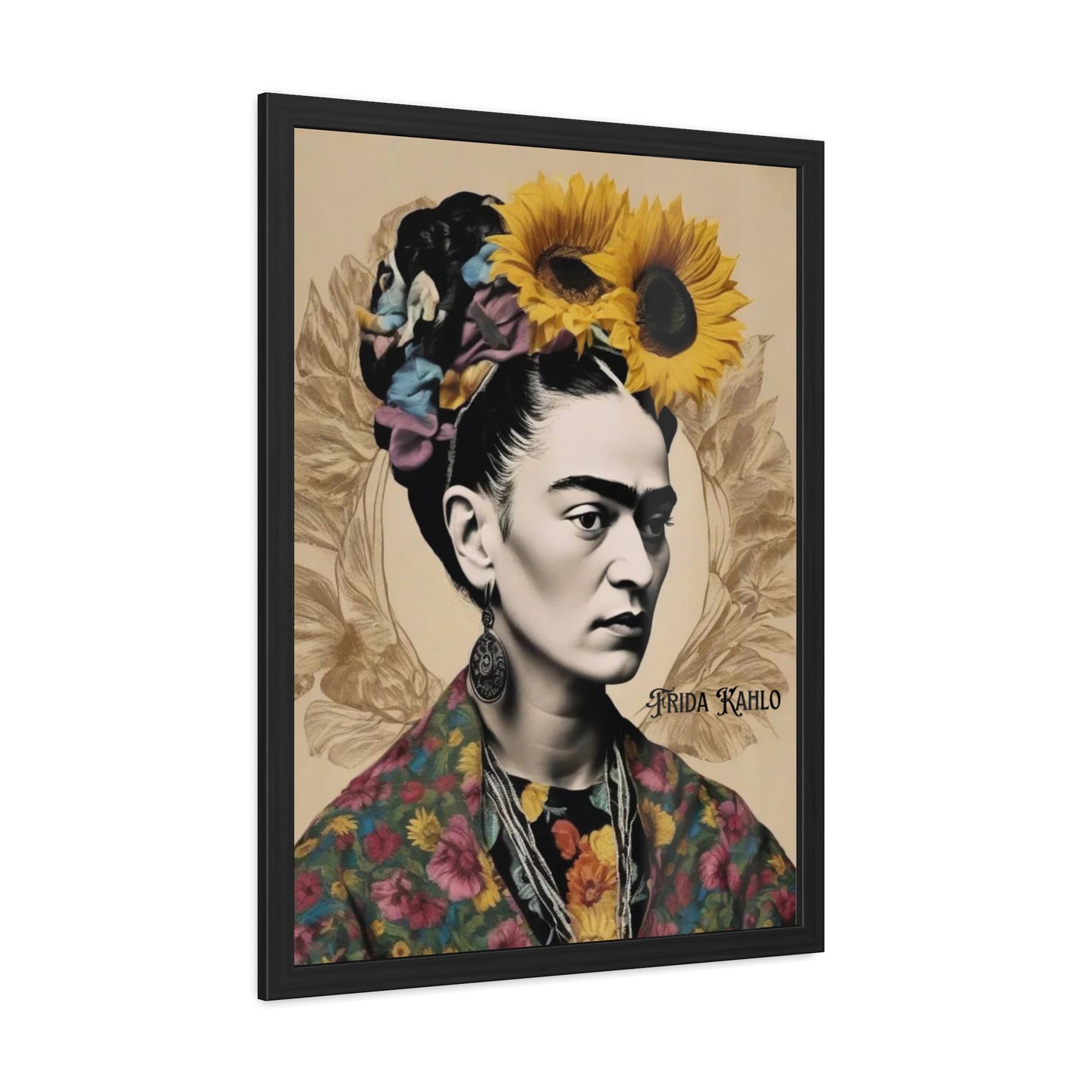 Frida Kahlo Sepia Framed Posters