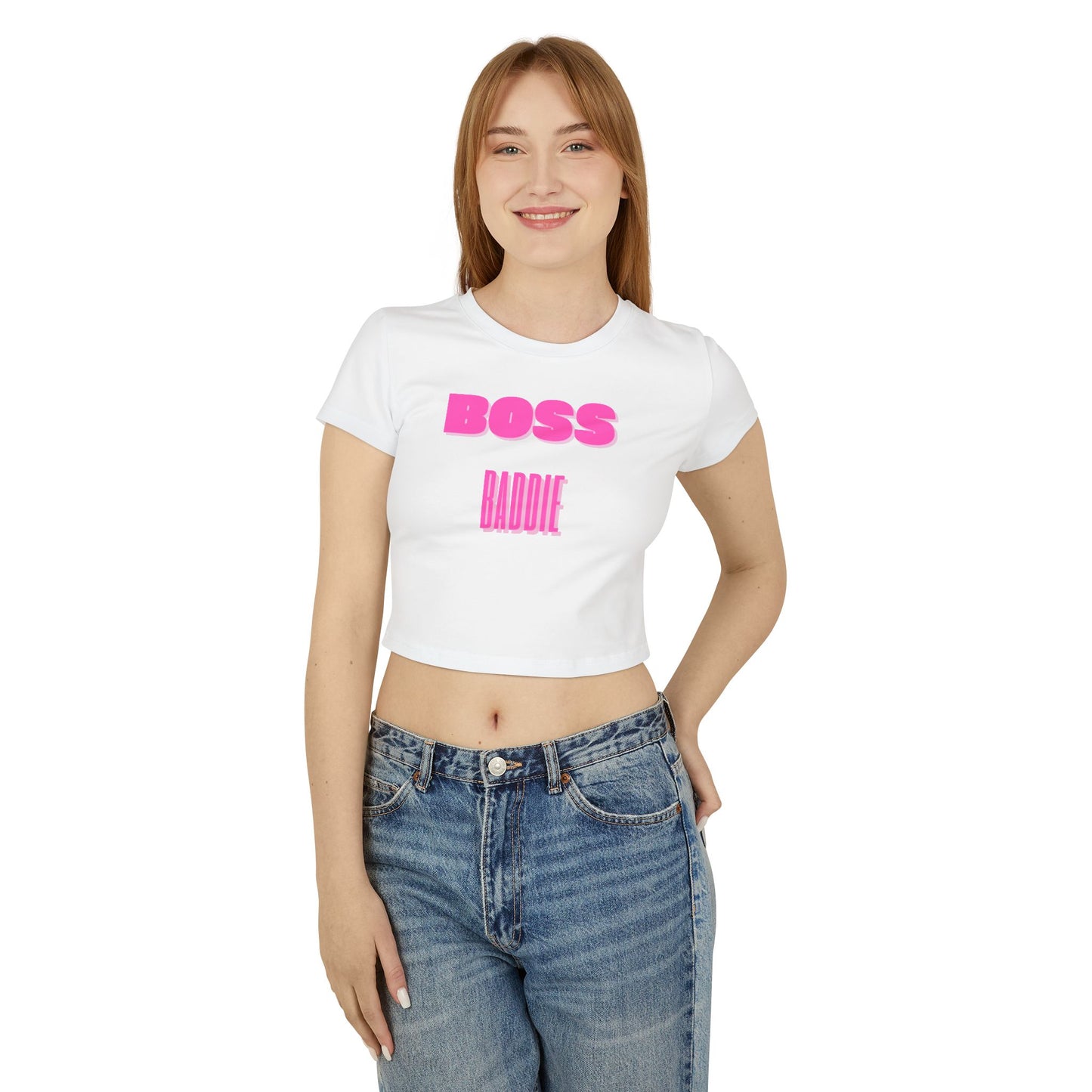 Women's "Boss Baddie" Baby Tee