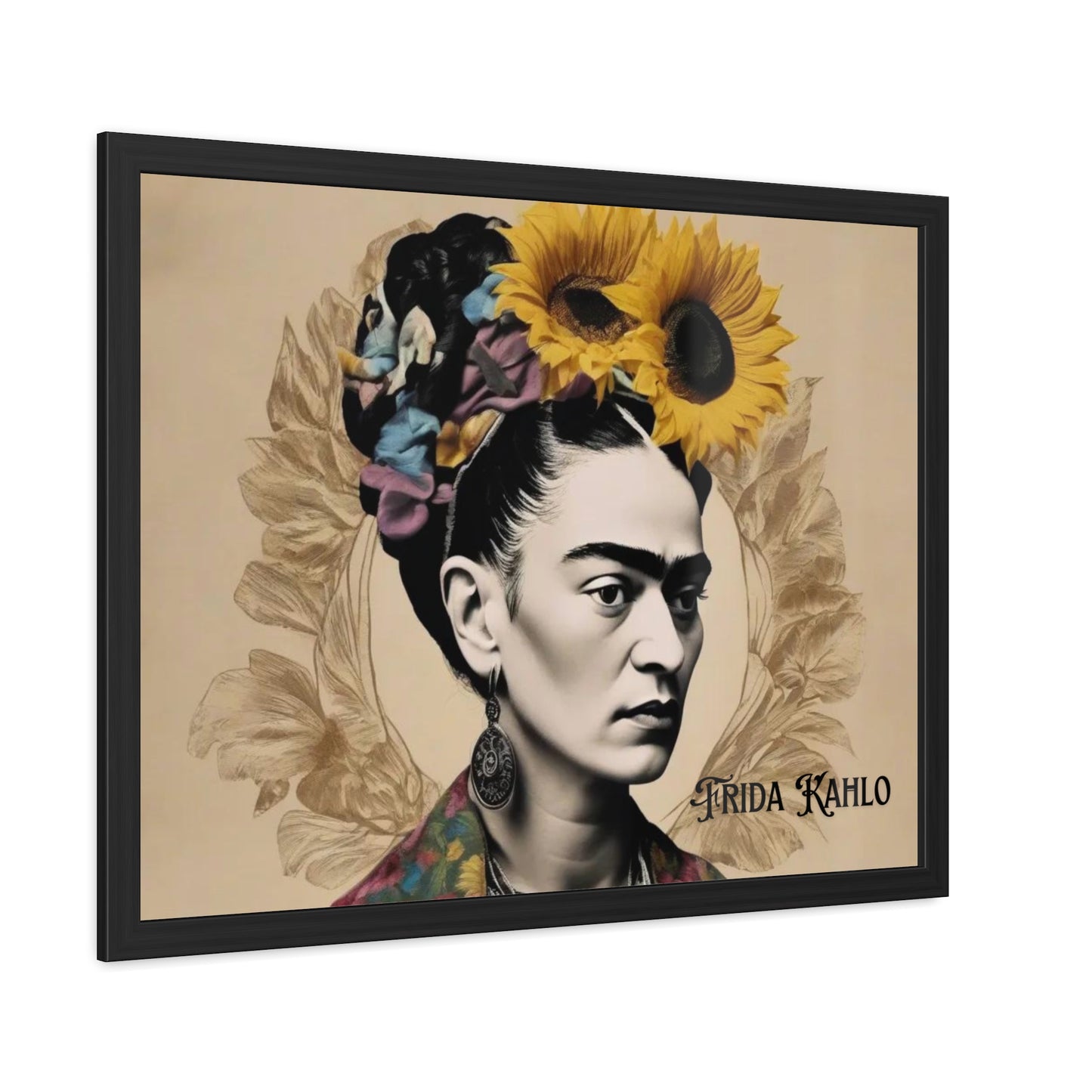 Frida Kahlo Sepia Framed Posters