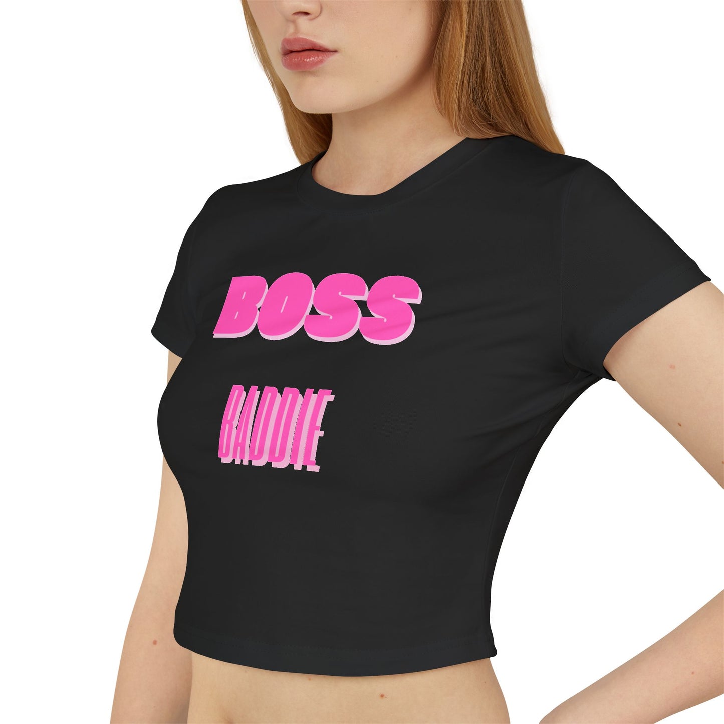 Women's "Boss Baddie" Baby Tee