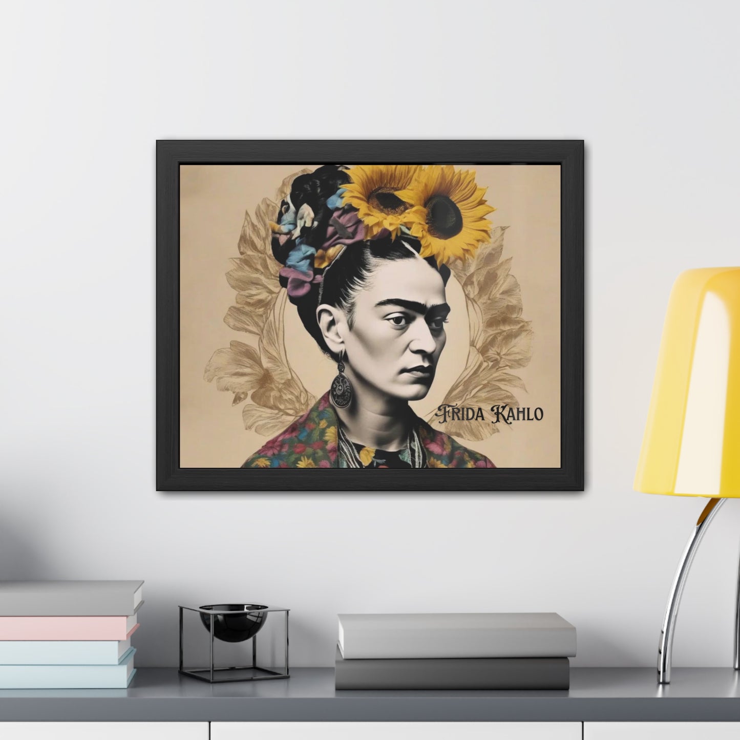 Frida Kahlo Sepia Framed Posters