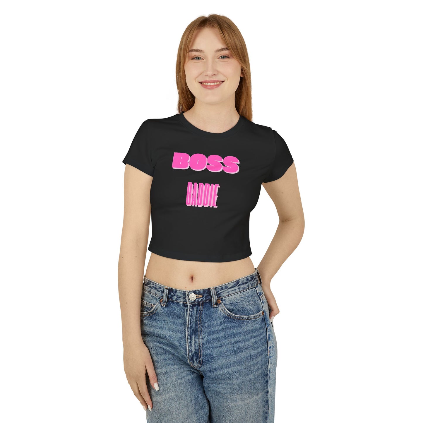 Women's "Boss Baddie" Baby Tee