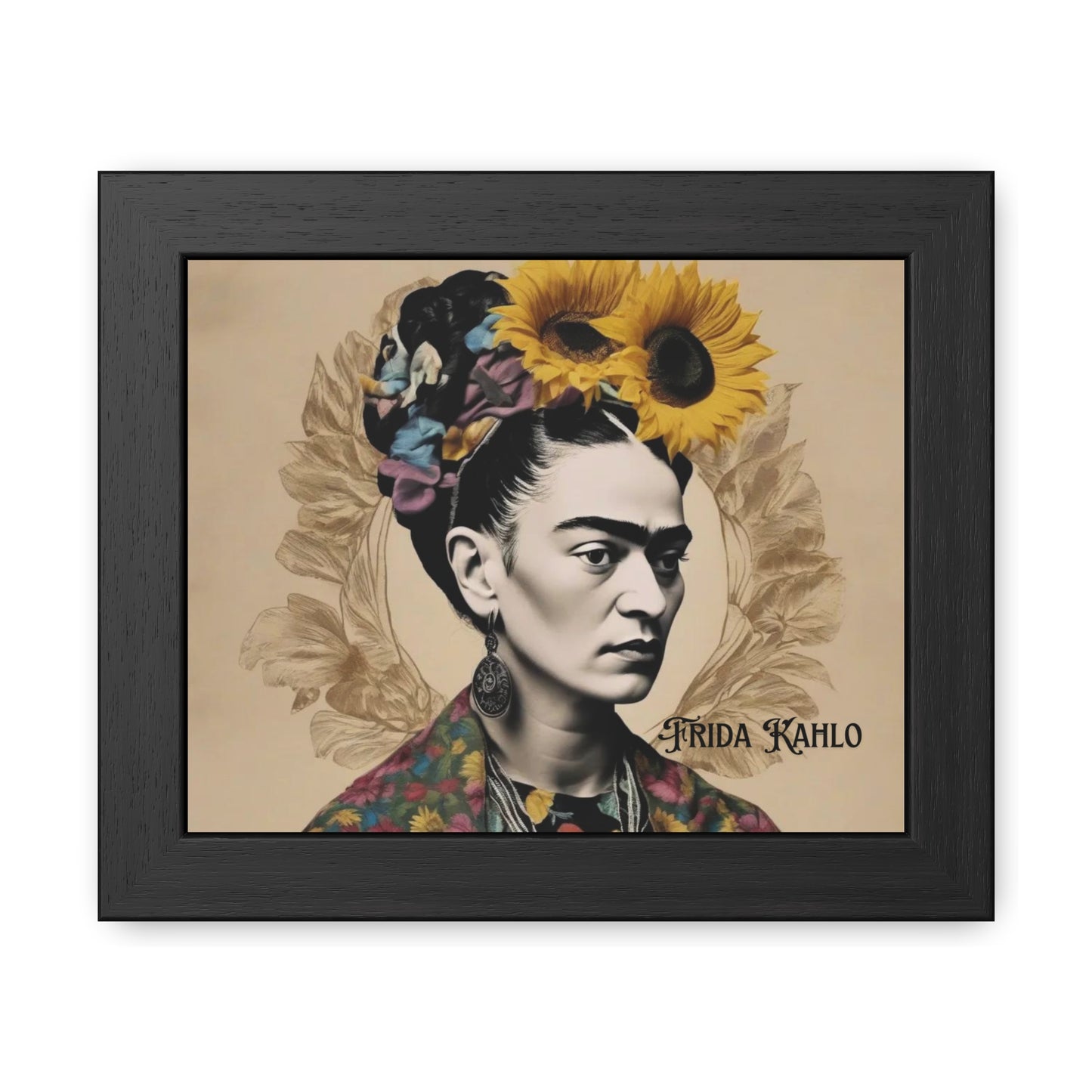 Frida Kahlo Sepia Framed Posters