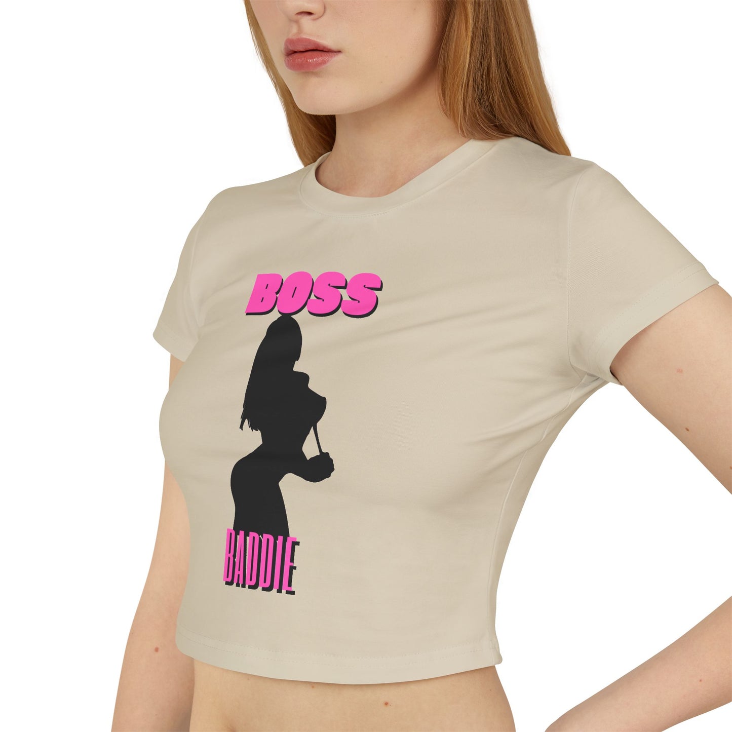 Women's Boss Baddie Sexy Silhouette Baby Tee