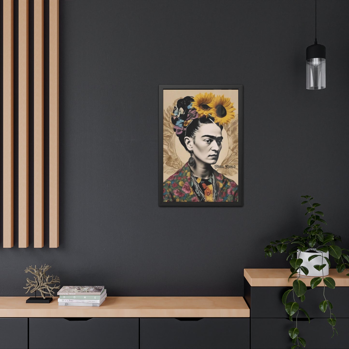 Frida Kahlo Sepia Framed Posters