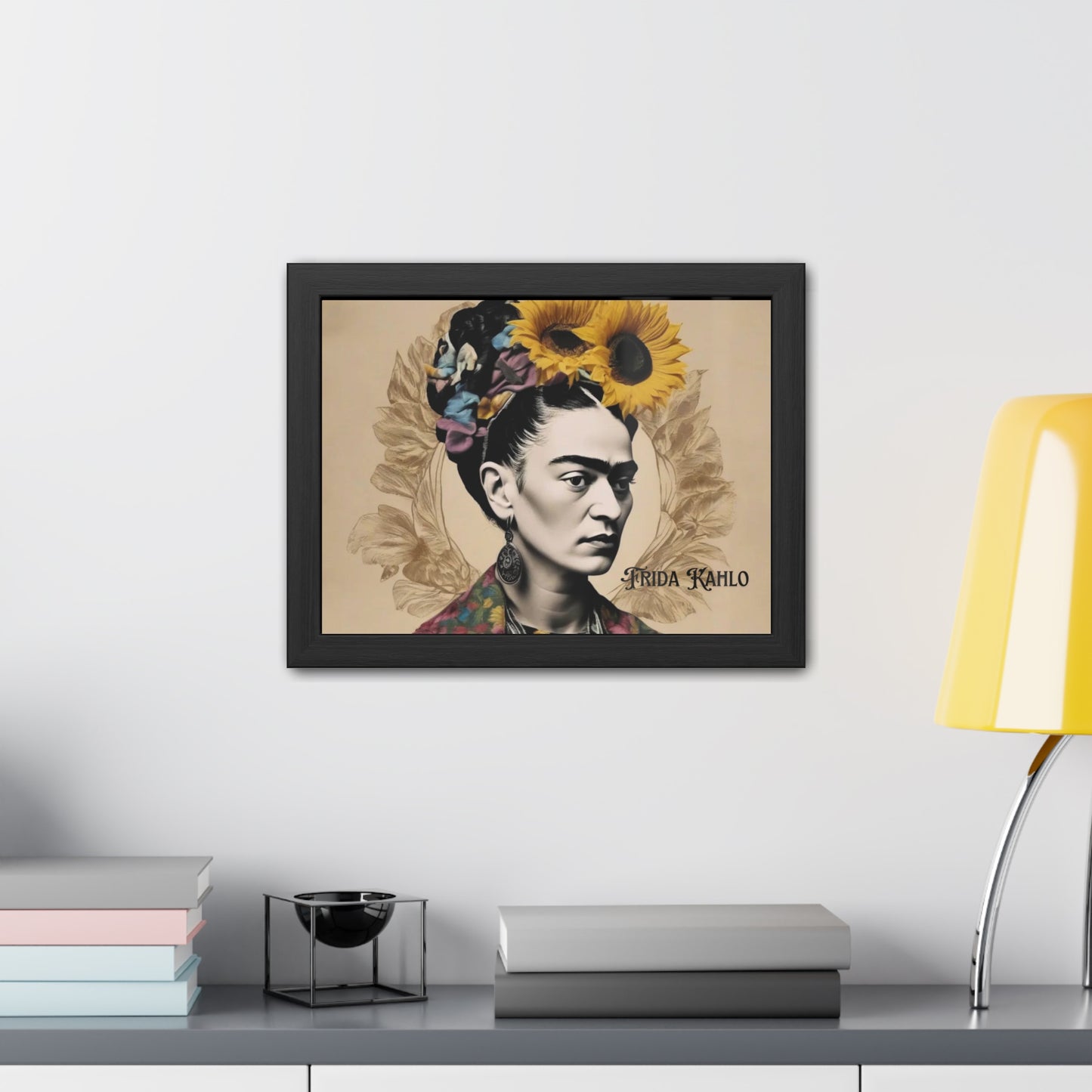 Frida Kahlo Sepia Framed Posters