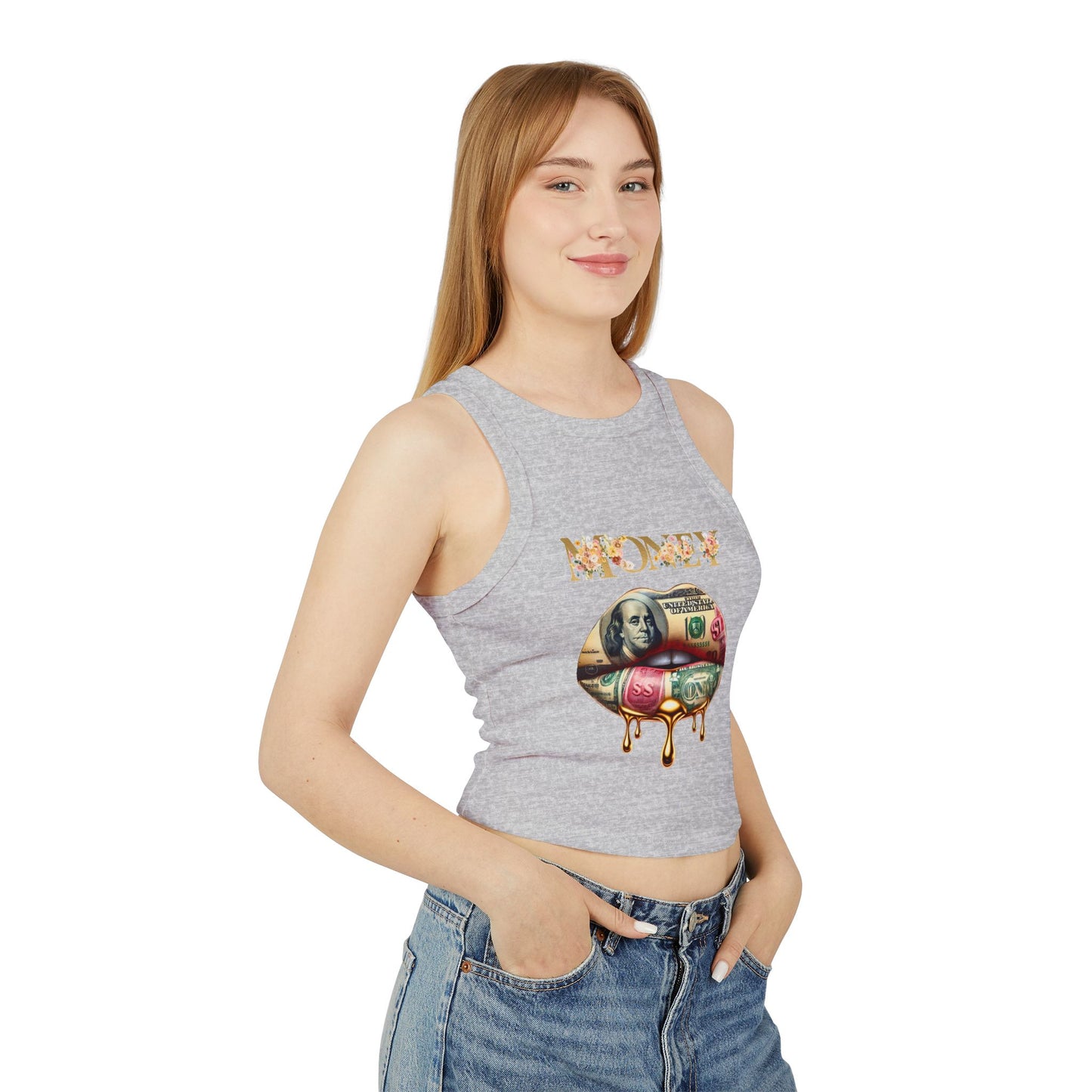 Money Talks Racer Tank Top