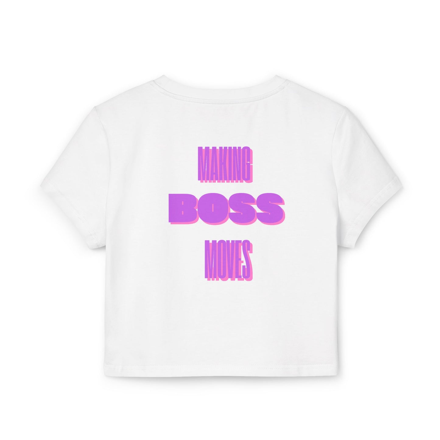 Women's Boss Lady Baby Tee (Purple)