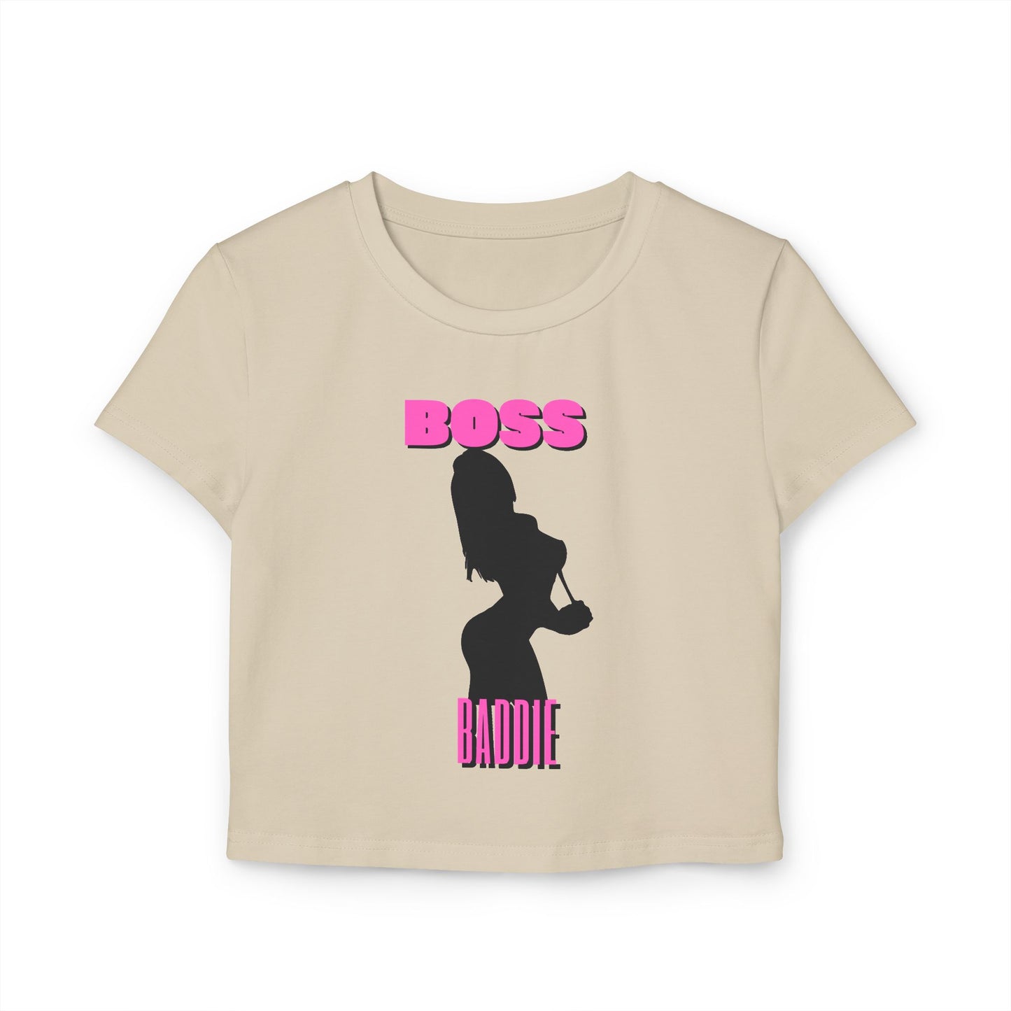 Women's Boss Baddie Sexy Silhouette Baby Tee