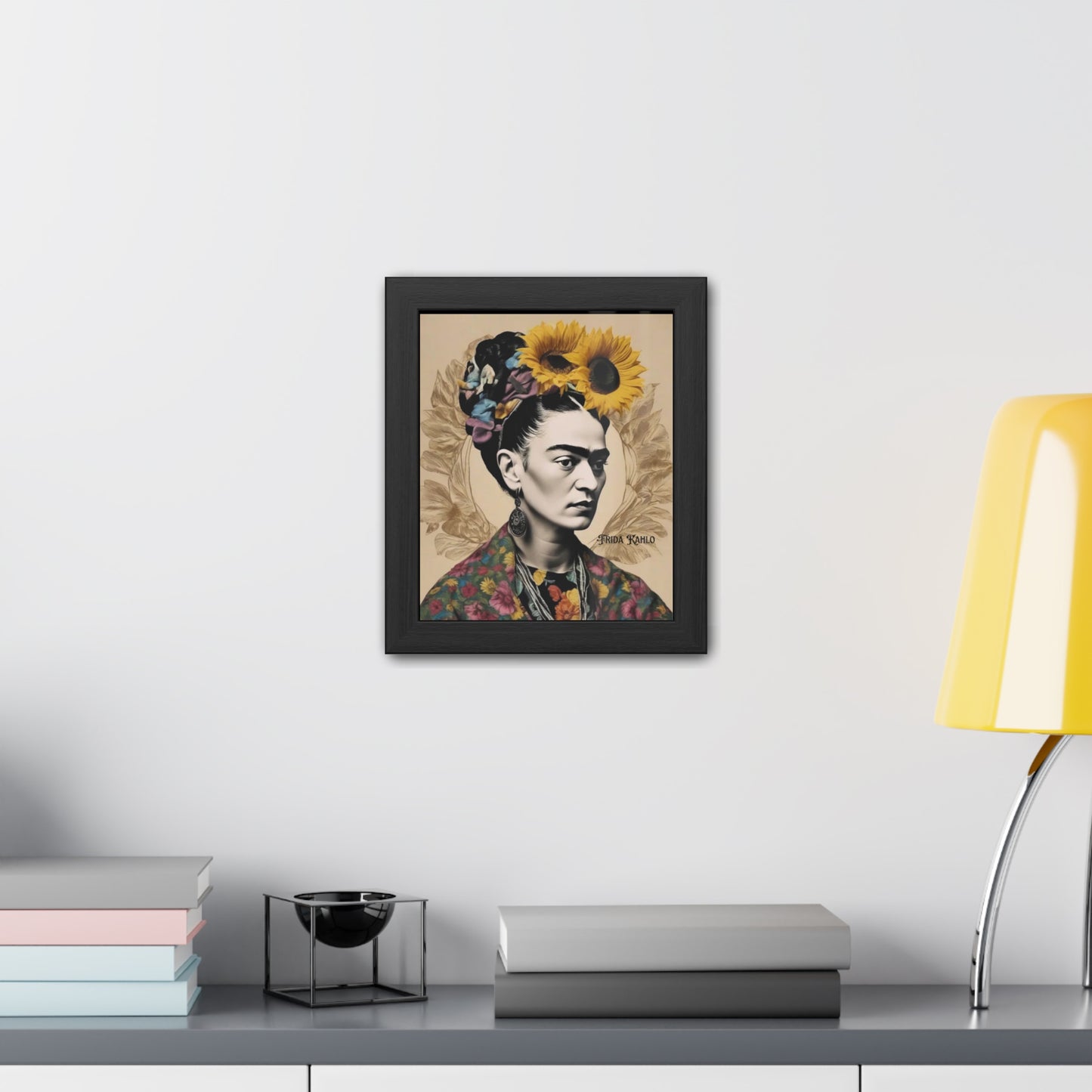 Frida Kahlo Sepia Framed Posters