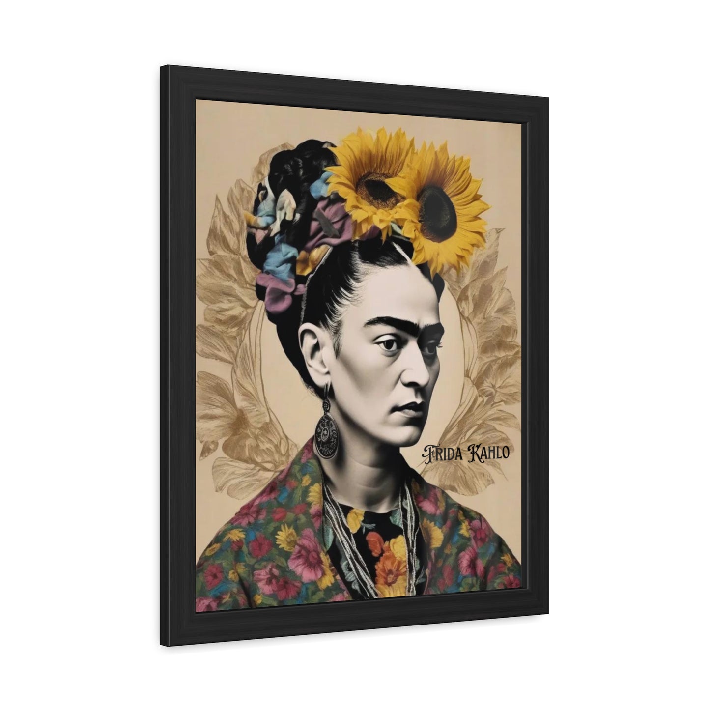 Frida Kahlo Sepia Framed Posters