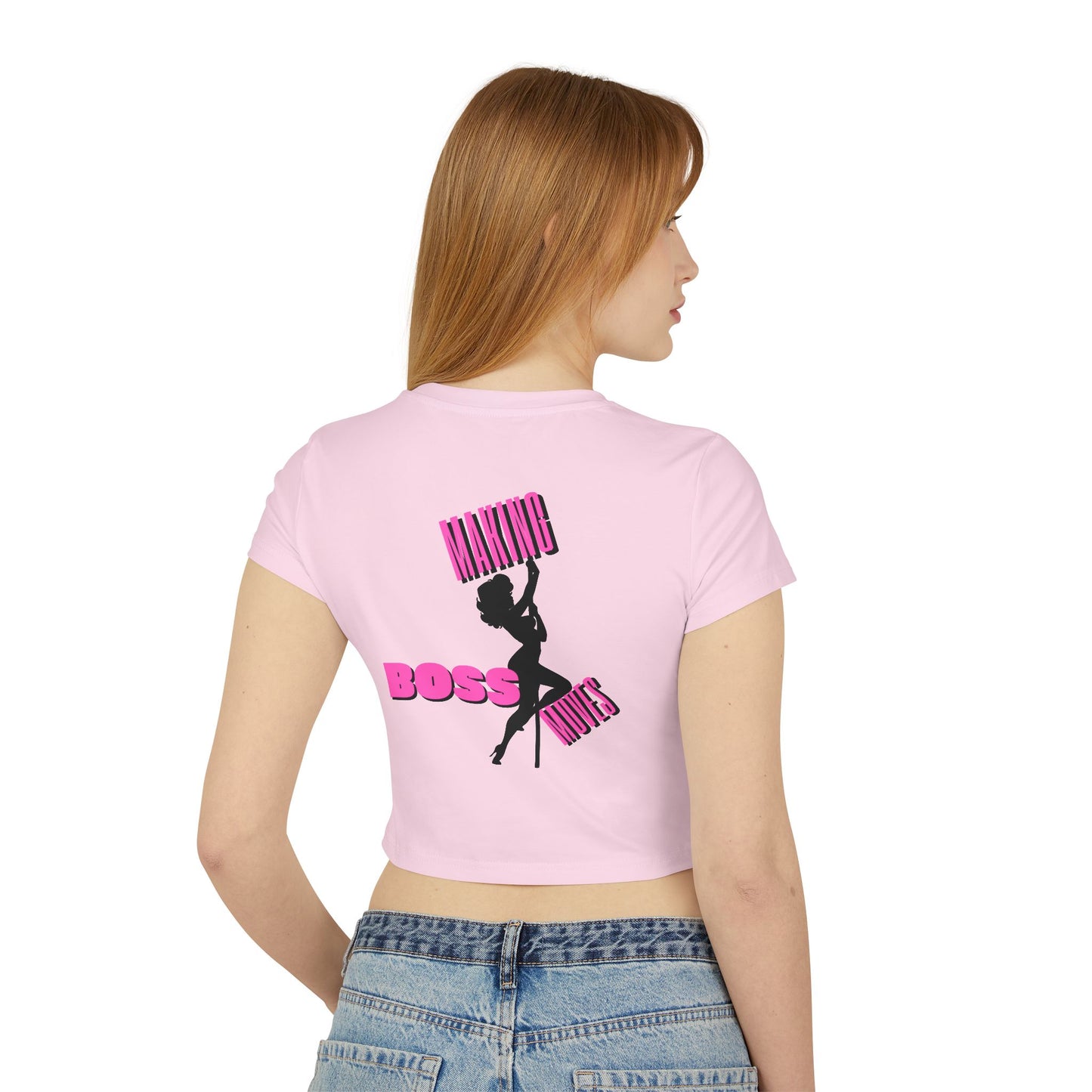 Women's Boss Baddie Sexy Silhouette Baby Tee