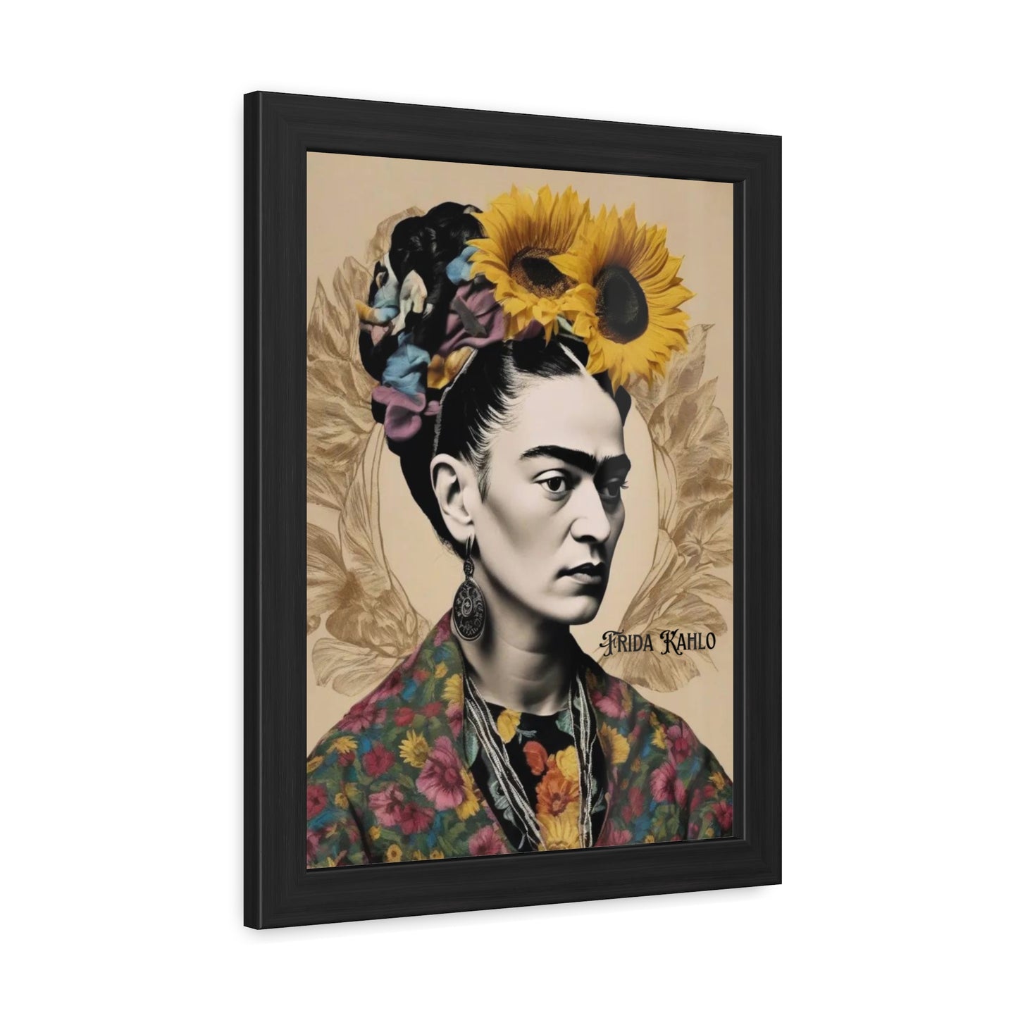 Frida Kahlo Sepia Framed Posters