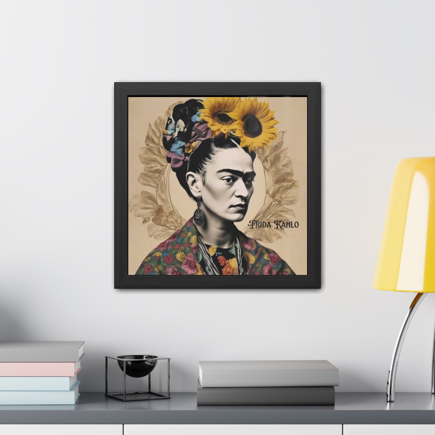 Frida Kahlo Sepia Framed Posters