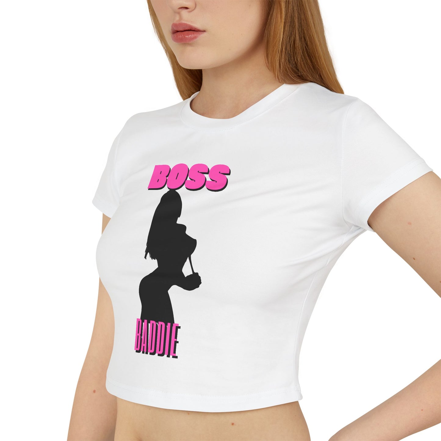 Women's Boss Baddie Sexy Silhouette Baby Tee