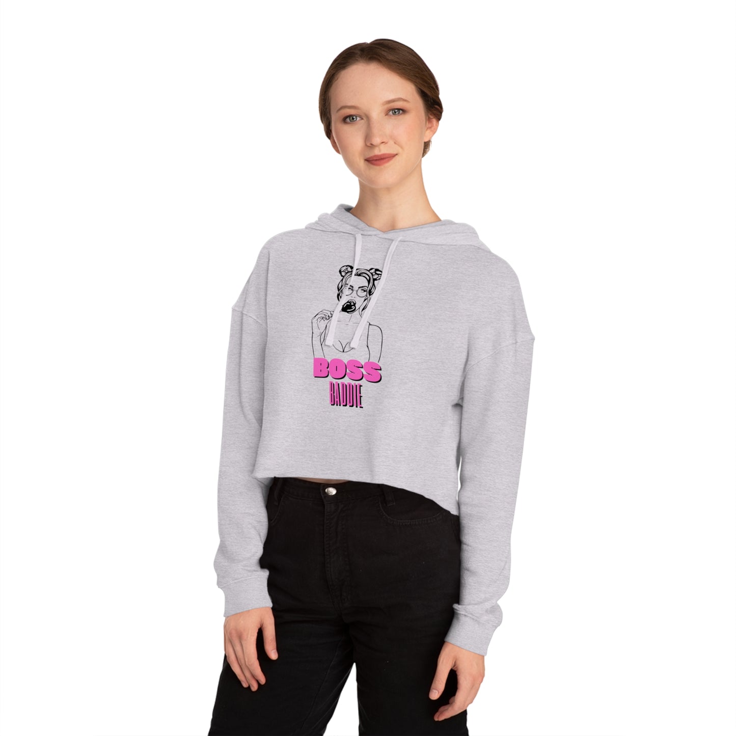 Women’s Boss Babe Cropped Hooded Sweatshirt